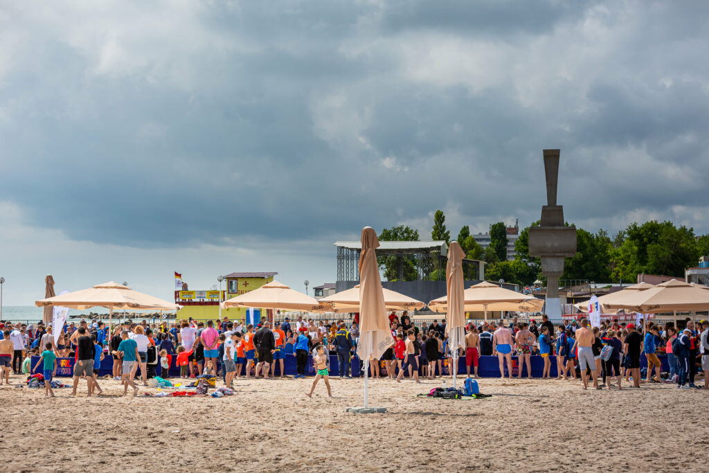 Campionatul național de lupte pe plajă- Costinești. 
